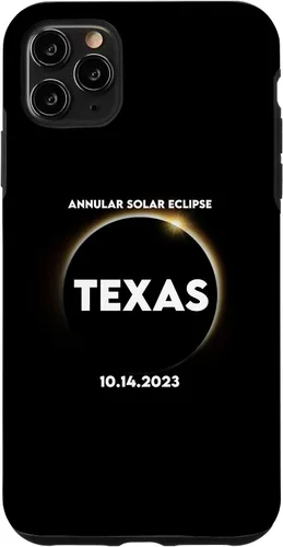 Vista 11 de Funda para iPhone 11 Annular Solar Eclipse Texas 2023