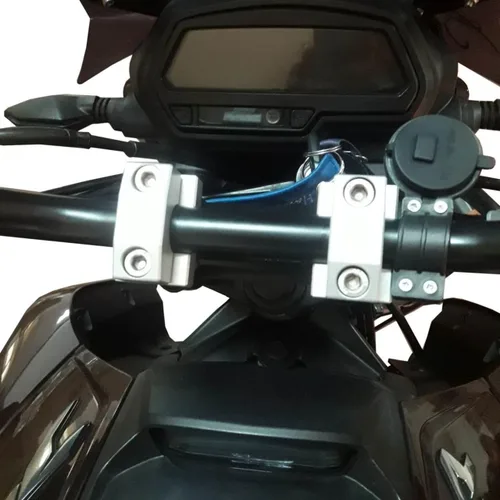 Vista 4 de GP Kompozit Elevador de manillar 0.866 in negro compatible para Bajaj Dominar 250 / Dominar 400 2017-2024 1.4 in