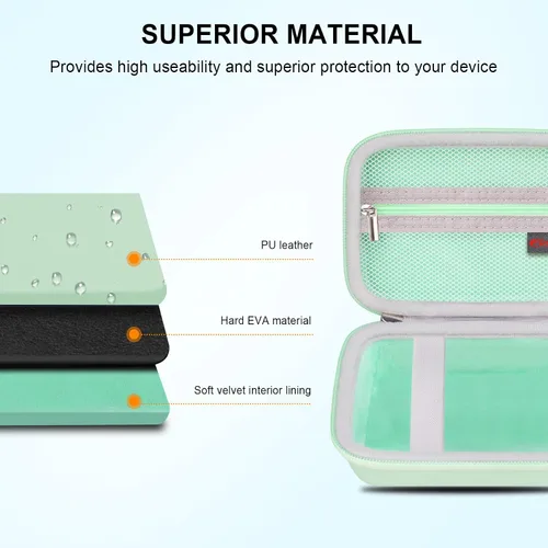 Vista 5 de Elonbo Funda de transporte para impresora Fujifilm Instax Mini Link 3/2, portátil mini color impresora de fotos instantáneas bolsa de viaje dura
