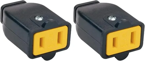 Vista 5 de Legrand Pass & Seymour SA155BKCC10 - Conector residencial de hoja recta, 15 amperios, 125 voltios, dos polos, dos cables, negro (1 unidad)