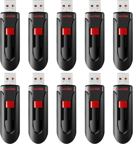 Vista 15 de SanDisk Unidad flash USB 2.0 Cruzer Glide de 32 GB - SDCZ60-032G-B35, rojo