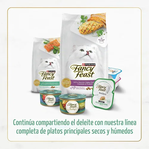 Vista 13 de Purina Fancy Feast - Alimento seco para gatos con pescado y salmón del océano (paquete de 4) bolsas de 16 onzas