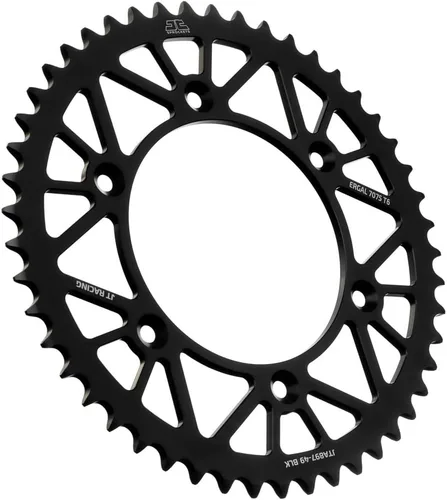 Vista 36 de JT Sprockets JTA897.38BLK - Piñón trasero de aluminio anodizado 7075 T6, color negro