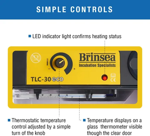 Vista 4 de Brinsea TLC-30 - Incubadora portátil ecológica para aves y recuperación, diseño compacto, calefacción y control de temperatura, criadora de mascotas