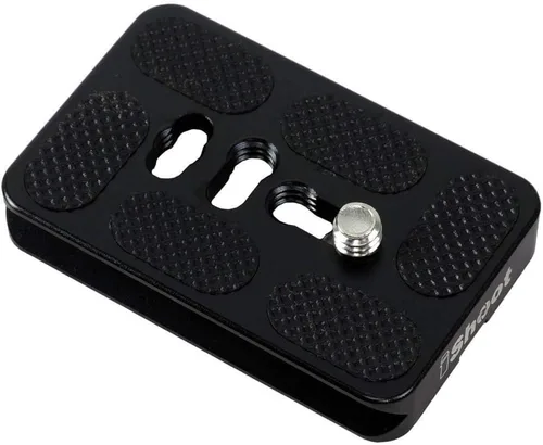 Vista 7 de iShoot Placa de liberación rápida para cámara QS-60 con tornillo de 1/4 pulgadas, compatible con cabeza de bola de trípode Arca-Swiss Fit