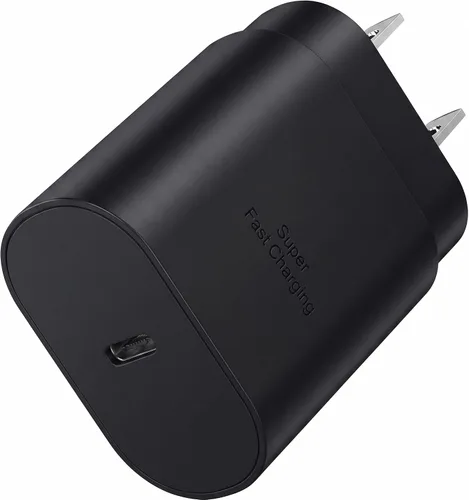 Vista 10 de Paquete de 2 adaptadores de corriente de pared de bloque de cargador USB C Negro