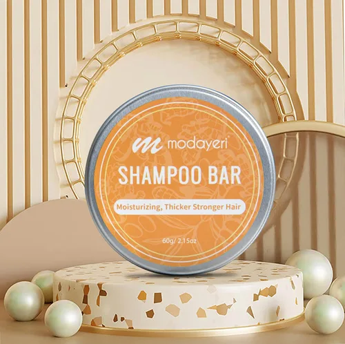Vista 4 de Barra de champú hidratante, más gruesa y fuerte, jengibre natural, humectante, restaura el cabello brillante, 2.15 onzas (amarillo)