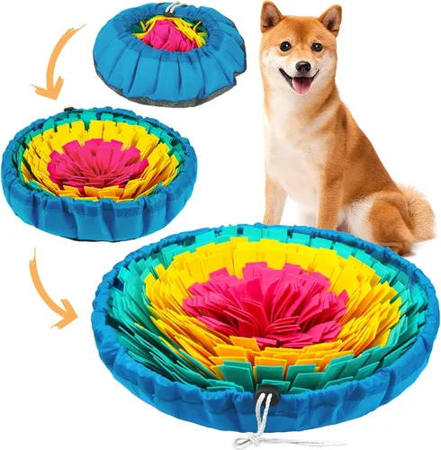 Vista 12 de Vivifying Tapete de olfateo para perros, alfombrilla ajustable para perros pequeños, medianos y grandes, juguete interactivo de enriquecimiento
