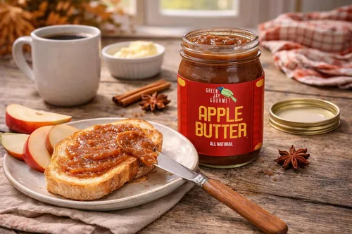 Vista 5 de Green Jay Gourmet Mantequilla de manzana - Untable de fruta 100% natural, sin gluten - Untable de manzana con manzanas, canela y especias