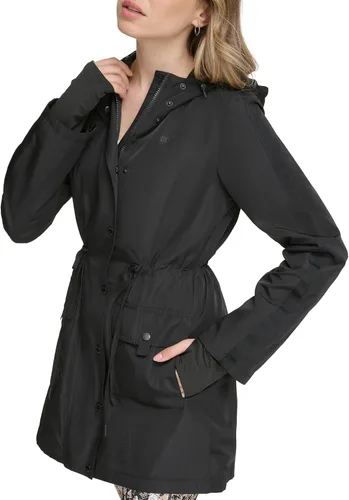 Vista 3 de DKNY Cortavientos Performance Cargo Longline para mujer