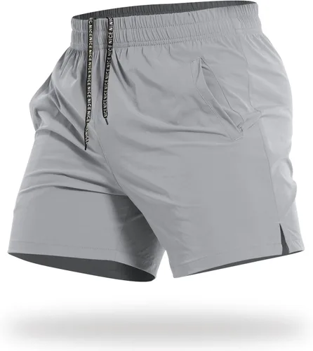 Vista 9 de CANGHPGIN Pantalones cortos deportivos de entrenamiento para hombre de 7 pulgadas / 5 pulgadas, de secado rápido, pantalones cortos de correr