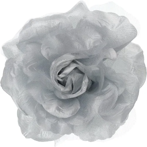 Vista 10 de Broche Multifuncional para Mujer con Flor Rosa de Pétalos Transparentes Pin Clip para Cabello
