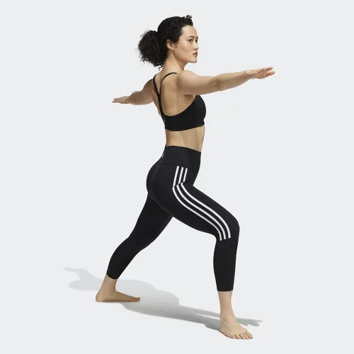 Vista 4 de adidas Sujetador de yoga ligero para mujer, blanco, (Wonder White)