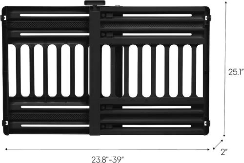 Vista 2 de IRIS USA Puerta para perros de 24"-39", barrera ajustable para mascotas para interiores, puerta para cachorros, perros pequeños, gatos, fácil