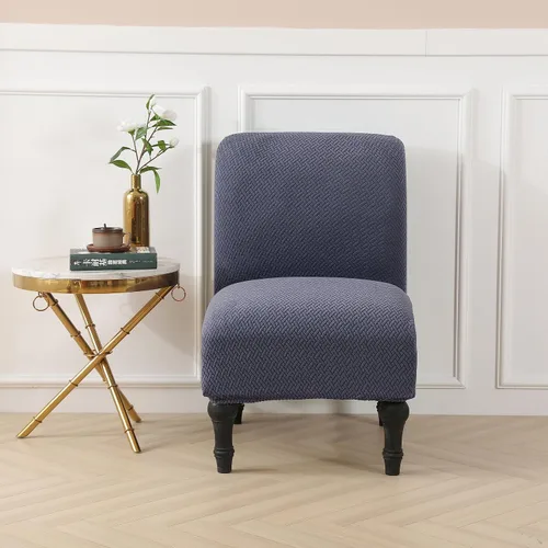 Vista 10 de LiveGo Funda para silla decorativa sin brazos, de elastano, extraíble, para silla sin brazos, protector de muebles para sala de estar, comedor, Beige