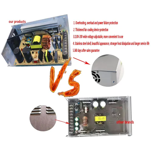 Vista 6 de Fuente de alimentación de 12 V CA 110 V-220 V a CC de voltaje universal estabilizado transformador de potencia de conmutación para luces LED