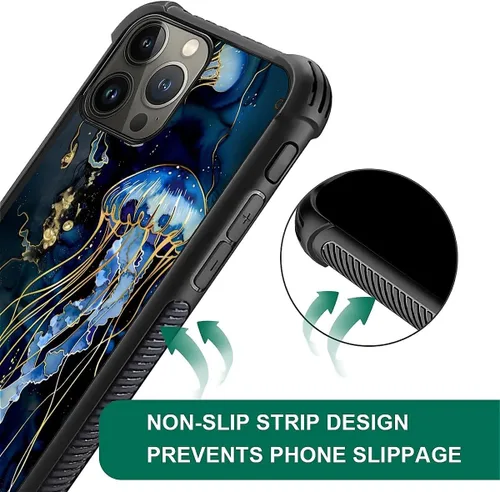 Vista 304 de Funda compatible con iPhone 15, diseño de elefantes africanos, diseño increíble a prueba de golpes, antiarañazos, carcasa trasera de policarbonato