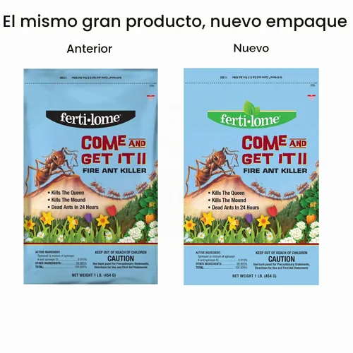 Vista 2 de Fertilome (11300) Come and Get It Fire Ant Killer Bait, 1 lb Spinosad cebo apto para OMRI: mata a la reina y la colonia en 24-36 horas, no requiere