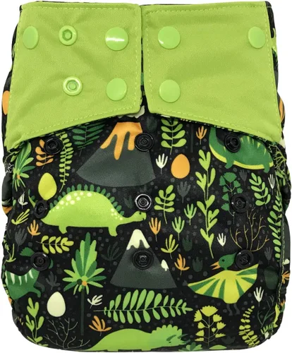 Vista 8 de Cubierta impermeable reutilizable para pañales: para pañales de tela preplegados, planos, ajustados o insertos (átomo)