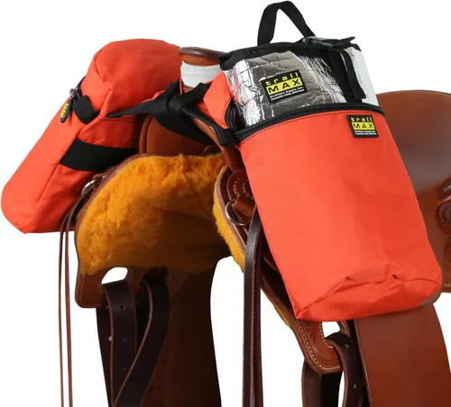 Vista 19 de TrailMax Bolsas de cuerno de caballo para montar en senderos - Bolsas medianas y grandes para caballos y mulas, equipo de sendero aislado con ajuste