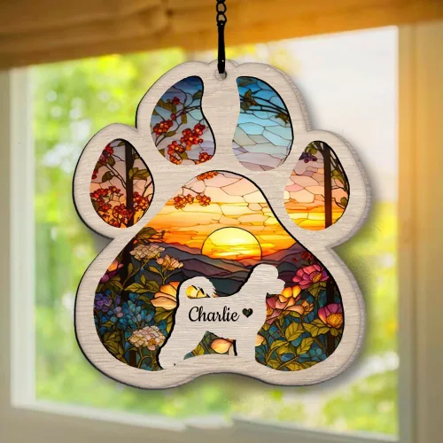 Vista 89 de Regalos conmemorativos personalizados para perros afganos, adorno de perro afgano personalizado, árbol de Navidad, regalo de recuerdo de mascotas
