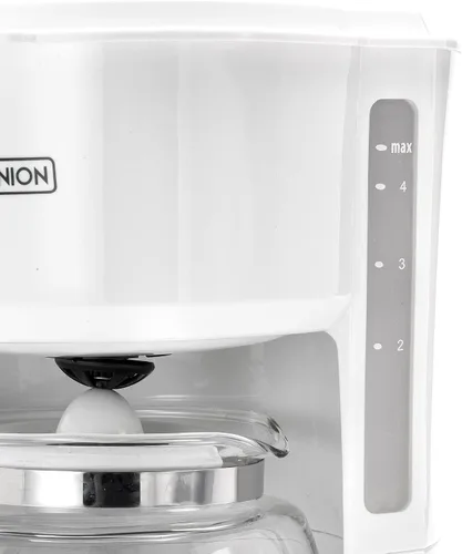Vista 4 de Dominion Cafetera compacta de 4 tazas, funcionamiento silencioso con luz indicadora LED de encendido/apagado, almacenamiento de cable conveniente