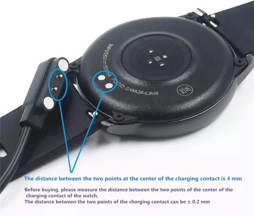 Vista 3 de Paquete de 2 cargadores universales para reloj inteligente magnético, accesorios de reloj de 23.6 in, USB-A, 2 pines de 0.157 in, cable de carga