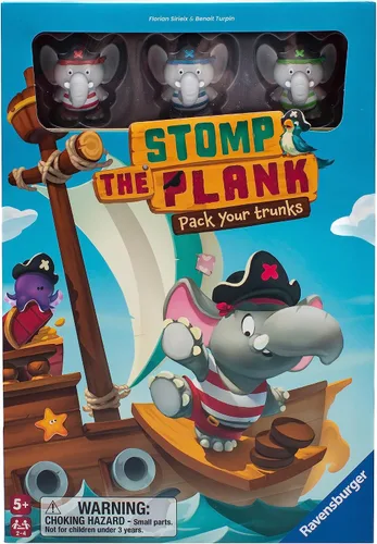 Vista 5 de Stomp The Plank - Juego de cerebro pirata suspenso Actividad atractiva para niños y adultos Opción de regalo ideal Diversión familiar