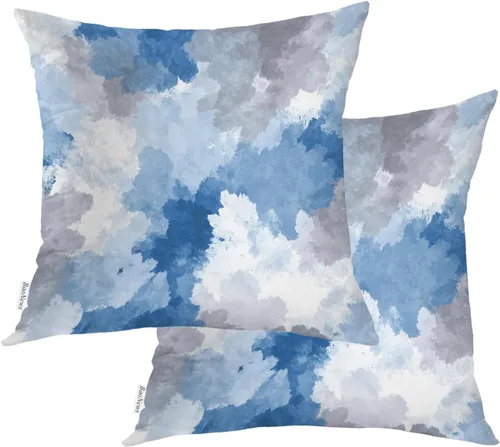 Vista 31 de Abstract Geometric Forms Throw Pillow Covers, Aesthetic Modern Art Cushion Cases Digital Blended Hidden Zipperl Decorative Pillow Covers Square