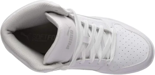 Vista 5 de PUMA Tenis unisex Rebound Layup para niños, NegroBlancoRojo
