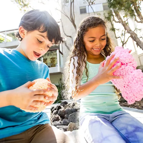 Vista 4 de Educational Insights Playfoam Classic & Glow in the Dark Jumbo Pod, juego de 12, juguete sensorial, relleno de cesta de Pascua para niños y niñas, a