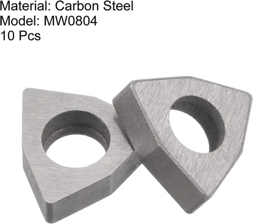 Vista 4 de uxcell Carburo Insertar Asiento Shim MW0804 Herramienta de torneado Rosca Torno Asientos 10 Unids