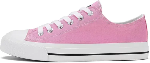 Vista 2 de Tenis de lona para mujer, clásicos, con cordones, tenis de lona de moda, casuales, cómodos para caminar