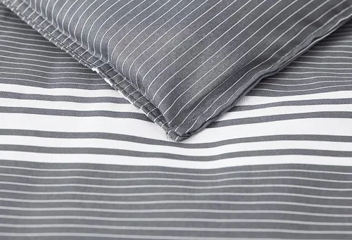 Vista 3 de Nautica - Juego de edredón King, ropa de cama reversible de algodón con fundas a juego y bolsa de lavandería reutilizable, peso medio, certificado