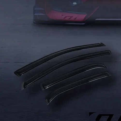 Vista 2 de R&L Racing Smoke - 4 viseras deflectoras de protección solar y lluvia compatibles con Corolla 2009-2013
