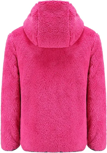 Vista 2 de BTPEIHTD Chaqueta sherpa de forro polar suave con cremallera completa para niña