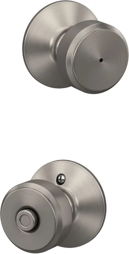 Vista 47 de SCHLAGE Pomo de bloqueo sin giro, latón antiguo (F170 ORB 609) (paquete de 2)