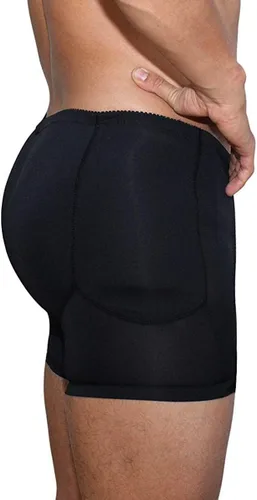 Vista 4 de Ropa interior acolchada para hombre con refuerzo de glúteos, hip-up, ropa interior para adelgazar