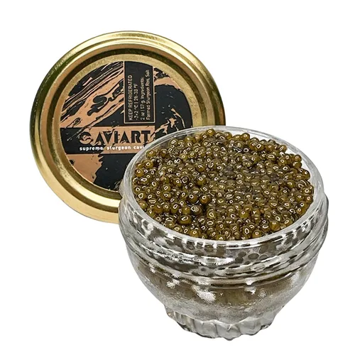 Vista 2 de Ossetra Caviar, Caviart Supreme Sturgeon Huevas 2 oz 2.05 oz