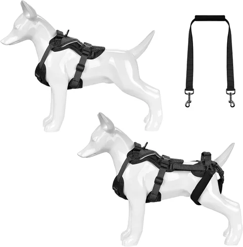 Vista 7 de OneTigris Arnés de elevación para perros pequeños XS, arnés transportador para perros pequeños, chaleco de elevación de cuerpo completo con correas