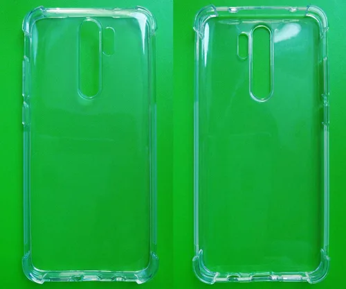 Vista 3 de USTIYA Caso para Xiaomi Mi Redmi Note 8 Pro Clear Crystal TPU Cuatro Esquinas Parachoques Proteger Cámara Cubierta Protectora Transparente Suave
