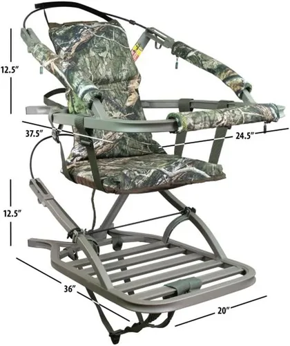 Vista 2 de Summit Treestands Goliath SD asiento para trepar árboles, color roble musgo
