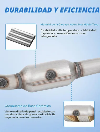Vista 3 de Nilight Convertidor catalítico para Dodge Ram 1500 5.7L V8 2009 2010 2011 2012 2013 2014 2015 2016 (estándar EPA)