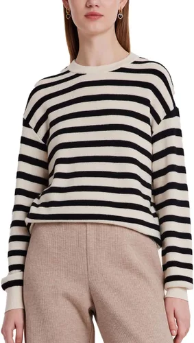 Vista 8 de GOELIA Machine Washable Womens Striped Sweater, Long Sleeve Knit Crewneck Merino Wool Pullover Sweater