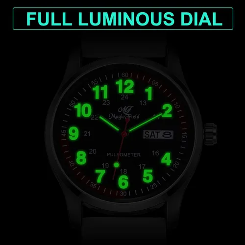 Vista 6 de ManChDa Nurse Watch Nursing Watch Analog Medical Watches for Women Waterproof Watch with Second Hand Easy to Read Watch Military Time Watch Luminous