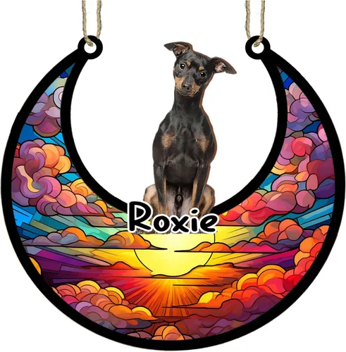 Vista 92 de LOVELYPOD Adorno de Navidad personalizado para perro pastor australiano, atrapasoles conmemorativo, adorno de Navidad de pastor australiano