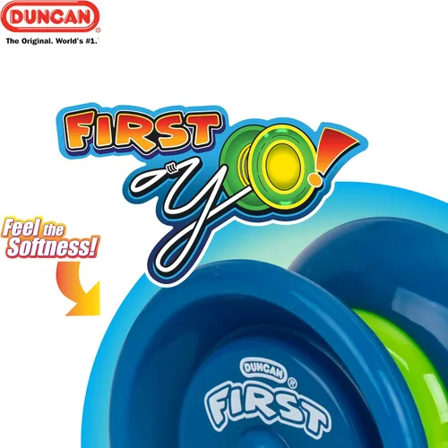 Vista 2 de Duncan Toys First Yo! - Mejor Yo-Yo Principiante para Niños, Yo Yo Sensible, Juguetes YoYo - Azul/Verde Azul y verde