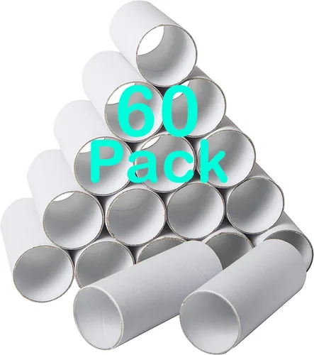 Vista 7 de Paquete de 120 tubos de cartón para manualidades, rollos de manualidades, tubos redondos, rollos de papel higiénico, tubos de cartón
