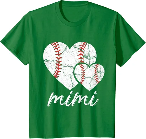 Vista 54 de Camiseta de béisbol Mimi para el Día de la Madre, Negro, S