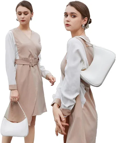 Vista 4 de CYHTWSDJ Bolsos de hombro para mujer, lindo bolso de mano con cierre de cremallera